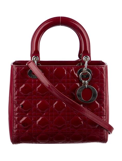 dior bag red|lady dior bag red.